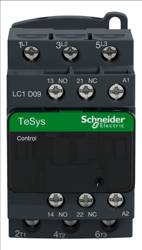 Contactor Schneider Electric LC1D09F7 Bobina 110v 5hp 440v, 2hp A 220v 1na-1nc