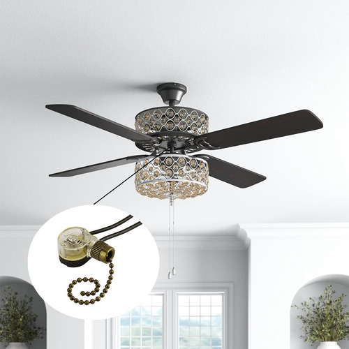 Interruptor De Luz Para Ventilador De Techo Ze-109, Paquete