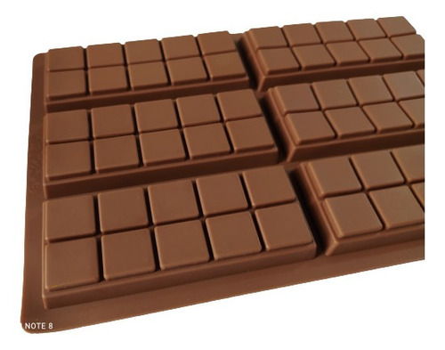 Molde Barras Chocolatinas Silicona Flexible X 6 