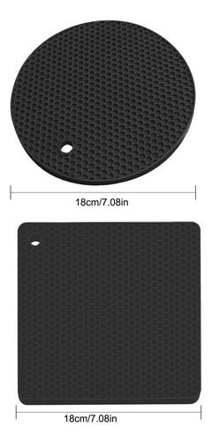 Soporte Para Ollas De Silicona 4 Alfombrillas De Salvamantel