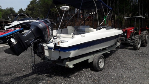 Imagem 5 de 15 de Real 20 Pés Ano 2000 Com Yamaha 115hp 2t V4 Virtual Nautica