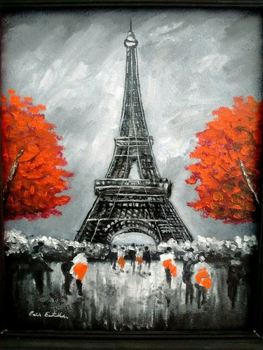Pintura Oleo Paris Moderna