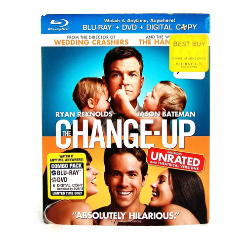 Change Up Unrated | Blu Ray Dvd Combo