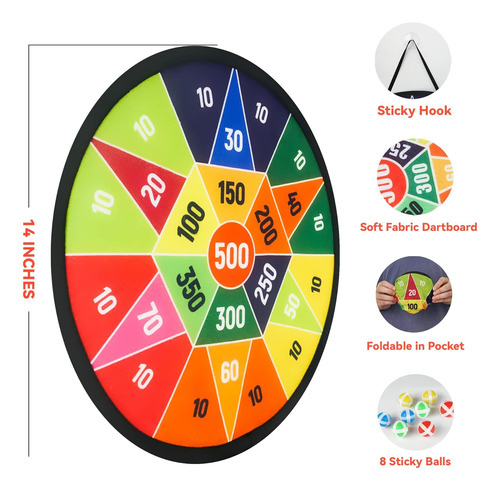 Bellochiddo Diana De 14 Para Niños, Juego De Dardos Para...