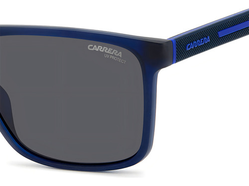 Óculos De Sol Carrera 8064/s Fll-57 Cor Azul Cor Da Armação Azul Cor Da Haste Azul Cor Da Lente Cinza