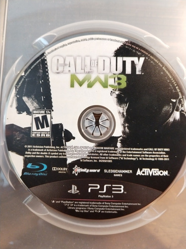 Juego De Playstation 3 Ps3 Call Of Duty Mw3