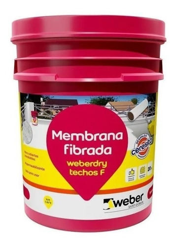 Membrana Fibrada Techos F Weberdry Weber 20kg 