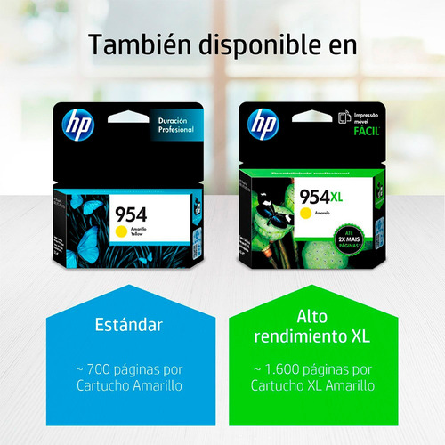 Imagen 4 de 10 de Cartucho Hp Original 954xl Amarillo Tienda Oficial Hp