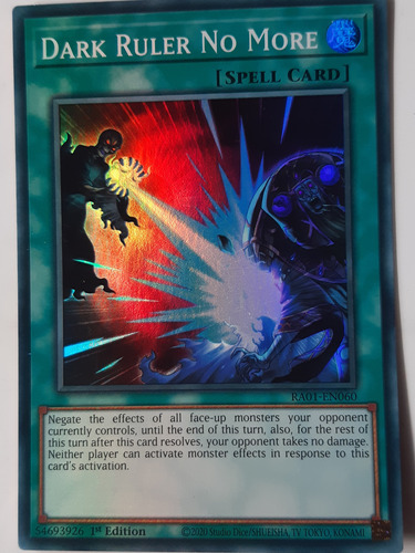 Dark Ruler No More Yugioh Super Rare