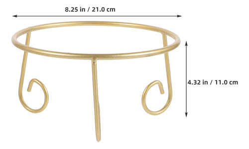 Soporte Iron Gazing Globe: Bola Estable De Metal De 21 Cm