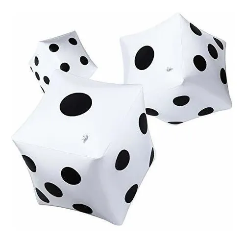 comprar Juego De 3 Dados Inflables Gigantes Gigantes Jumbo De 12 Pul