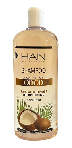 Han Shampoo Aceite De Coco 500ml Limpieza Profunda
