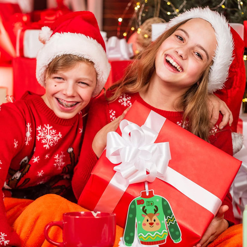 24 Adornos De Suéter De Navidad 16 Calcomanías De Nav...