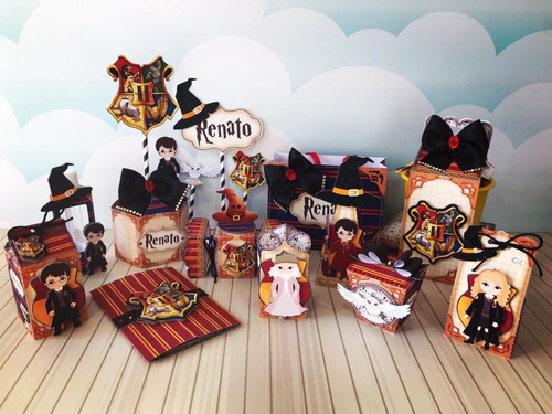 Kit Imprimible Cajitas 2 Harry Potter