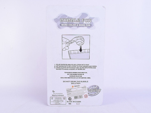 Imagen 2 de 5 de Burbujero Con Accesorios Con Forma De Pipa X 3