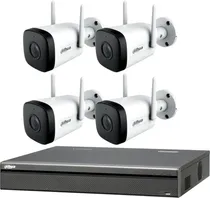 Comprar Kit Seguridad Ip Wifi Dahua Nvr + 4 Camaras Inalambricas Full Hd P2p Android iPhone Ios Vigilancia Casa M3k