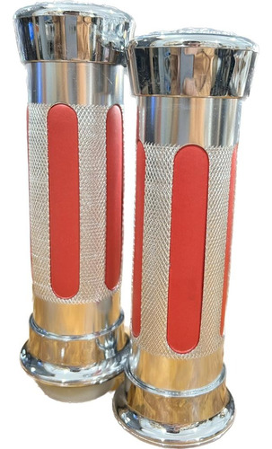Puños Puntera Aluminio Anodizado Rojo 123 Mm.