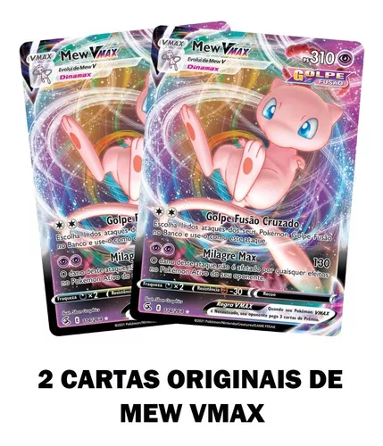 Jogo de Cartas Pokemon Baralho Batalha de Liga Mew Vmax