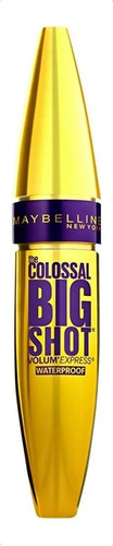 Máscara de pestañas Maybelline The Colossal Big Shot Volum' Express waterproof 9.5ml color very black