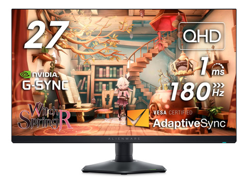 Alienware Awdm Monitor Para Juegos - 27 Qhd 180hz W Overclo.