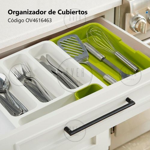 Cubiertero Extensible Organizador De Cubiertos Acc Cocina Pc