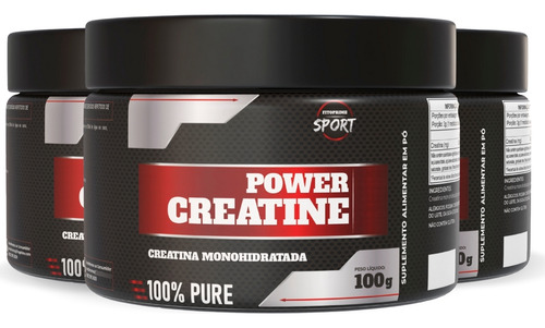 Kit 3 Creatina Monohidratada - Power Creatine Fitoprime