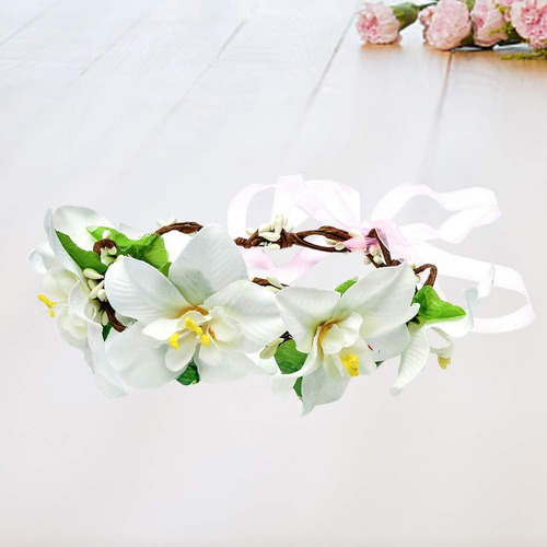 Lurrose - Diadema Con Corona De Flor De Lirio, Corona Floral