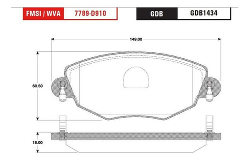 Balata Trw Mondeo 2.5 2001 2002 2003 2004 2005 2006 2007