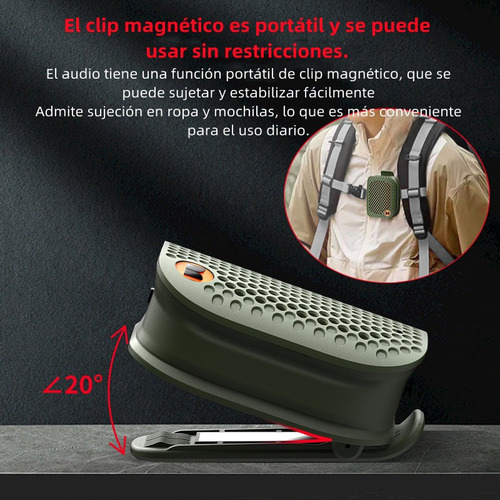 // Mini Altavoz Portátil Monster Blaster Micro Wearable Con