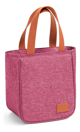 Bolsa Necessaire Feminina Termica Lancheira Semi Impermeável Cor Rosa-claro