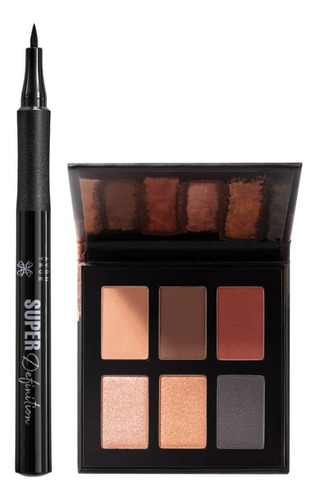 All Nudes Paleta Sombra Combo Con Delineador Super Definiti