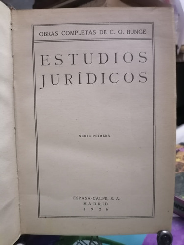 Estudios Jurídicos / Bunge