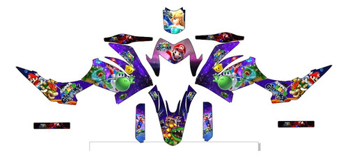 Stickers Para Hero Hunk 160r Mario Morado 2