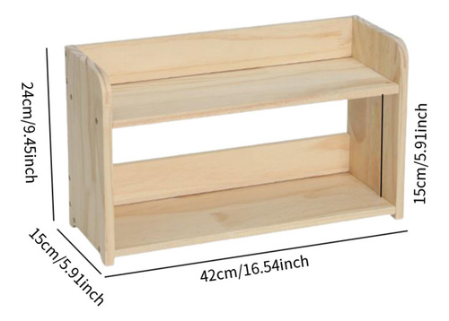 Rack De Almacenamiento De Escritorio De Mostradores 2 Capa