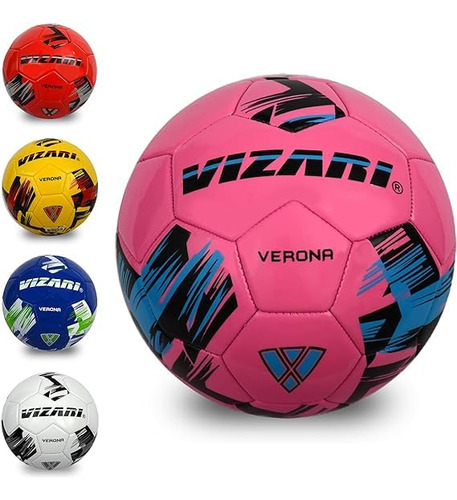 Vizari 'verona' Soccer Ball Tención Para Niños Y Adultos (4,