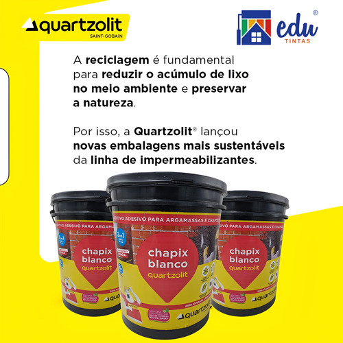 Adesivo Para Chapisco E Argamassas Chapix 18 L Quartzolit