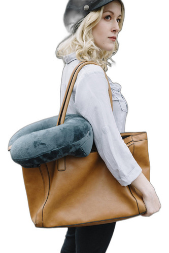 Pulsador Almohada Hinchable Para Cuello De Avión Viaje Equip
