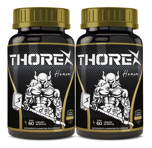 Kit 2 Thorex Homem Potente Vitamina Desempenho Masculino Sabor Neutro
