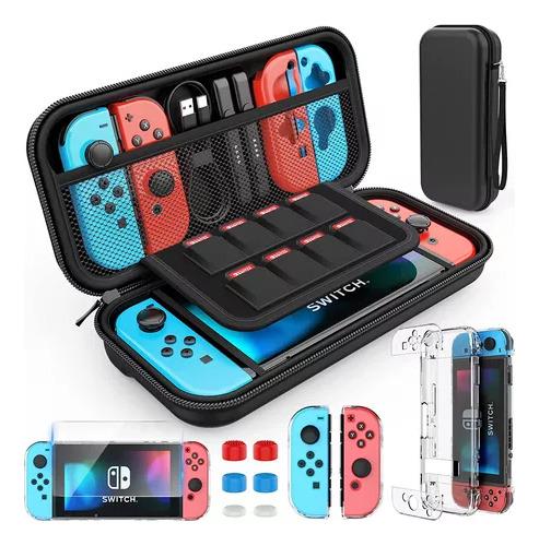 Kit Maleta + Case Acrílica + Película + Gaps Switch Oled