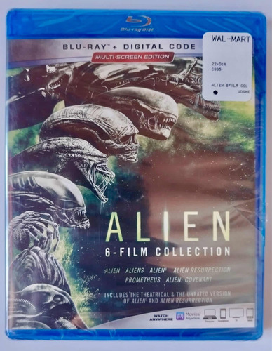 Blu Ray Alien 6 Film Collection Nuevo Set Importado Aliens