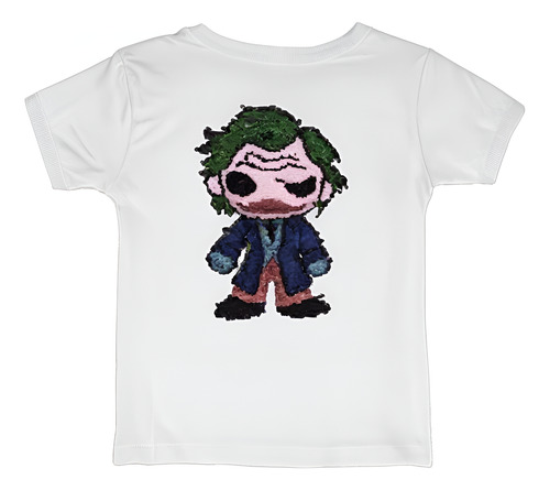 Playera Blusa Joker Dc Batman Lentejuela Reversible Niño