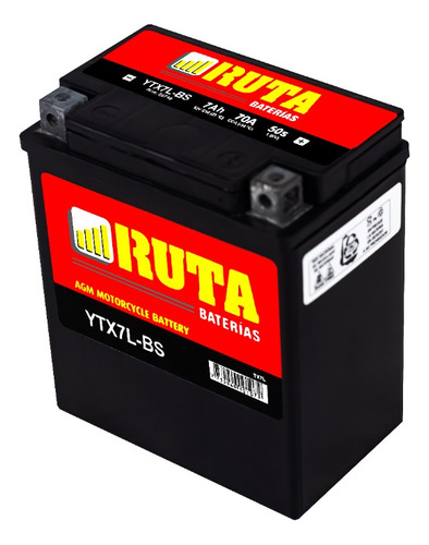 Baterias Para Motos Agm-gel Ytx7l-bs Ruta