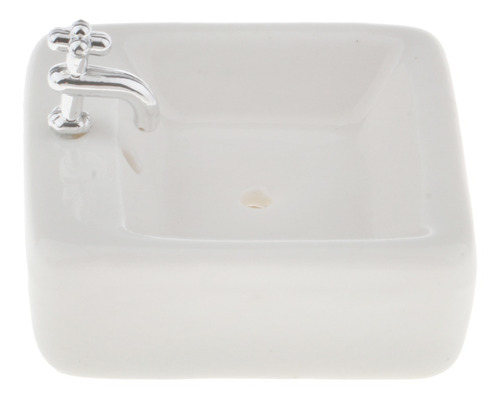 Modelo De Lavabo De Baño De Lavabo Cuadrado De Cerámica En