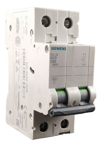 Llave Térmica Siemens Bipolar 5-10-16-20-25-32a 4ka 2 Polos