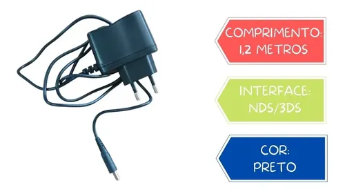 Fonte Carregador Bivolt Jsx Para Nintendo 3ds Dsi Xl New 3