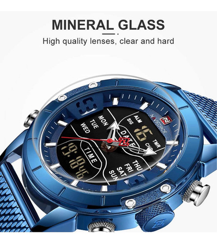 Reloj Naviforce Acero Inoxidable Mod 9153 Reloj Hombre