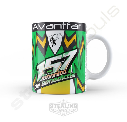 Imagen 1 de 3 de Taza Fierrera - Juan De Benedictis #05 | Turismo Carretera