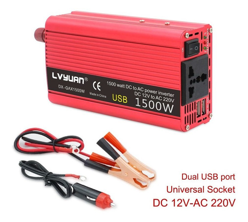 1500w Dc 12v A Ac 220v Inversor De Corriente Convertidor Car