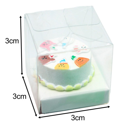Pastel En Miniatura De Casa De Muñecas 1/12 Con Caja De