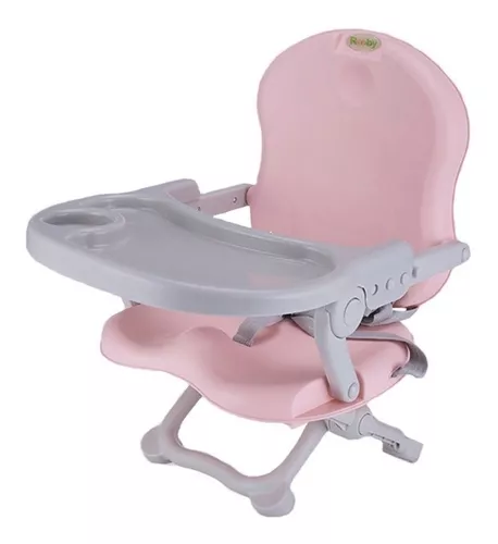 Silla Comer Bebe Booster Alta Portatil Rooby 3 En 1 Verde